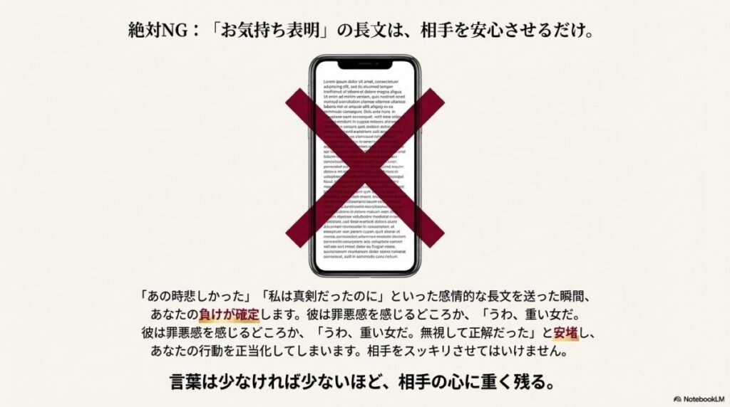 感情的なお気持ち表明の長文LINEは相手を安堵させるため絶対NG