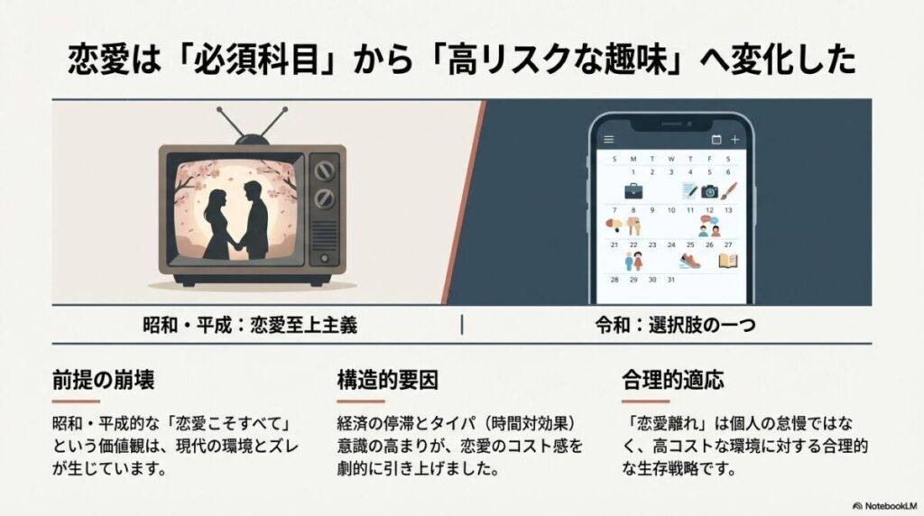 昭和・平成のカレンダーアイコンと、令和のスマートフォンのカレンダーアイコンの比較図