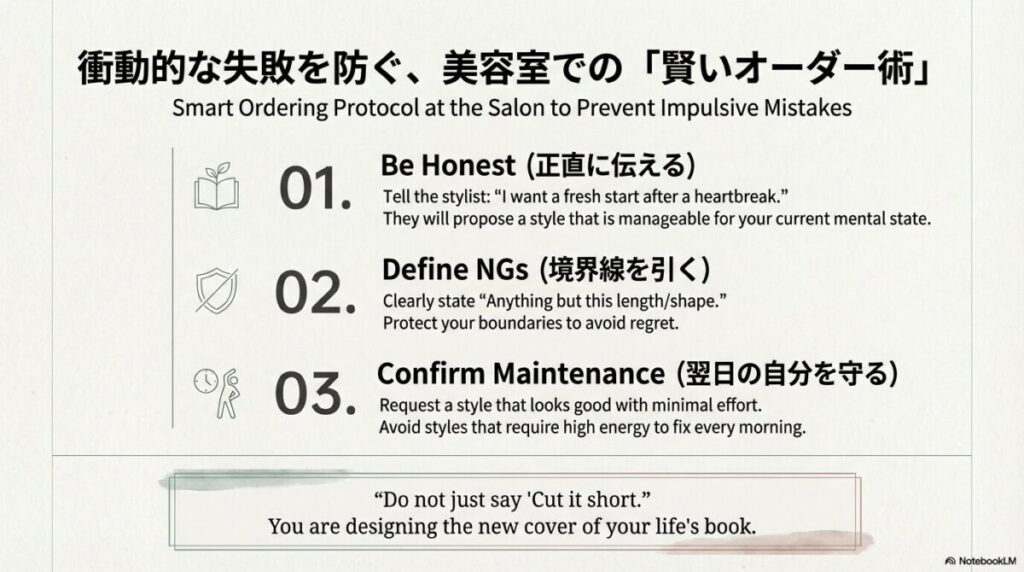 失敗を防ぐための3つのプロトコル（正直に伝える、境界線を引く、手入れを確認する）のまとめ