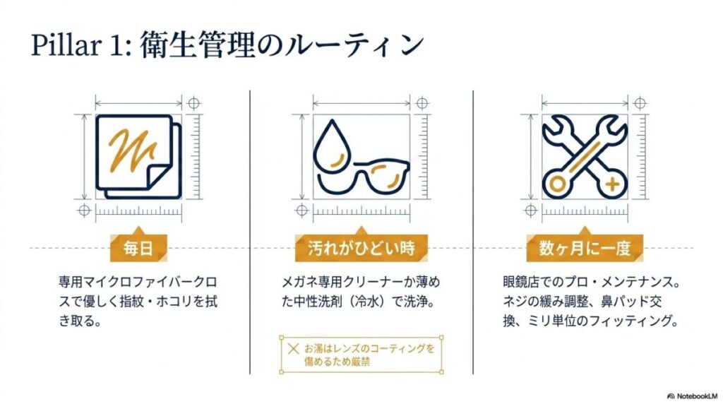 毎日、週次、月次で行うべきメンテナンス手順をまとめたタイムライン