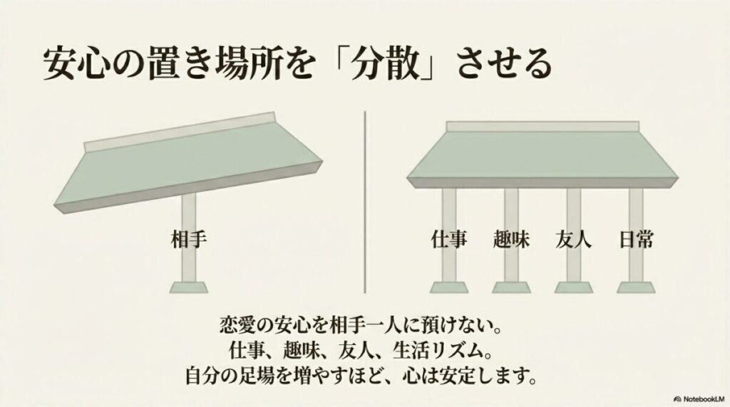 安心の置き場所を分散する考え方