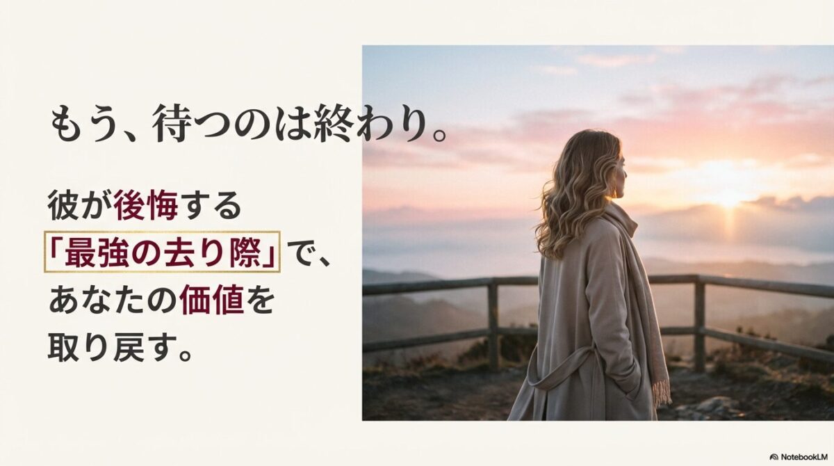 彼を後悔させる最強の去り際とあなたの価値を取り戻すためのマニュアル