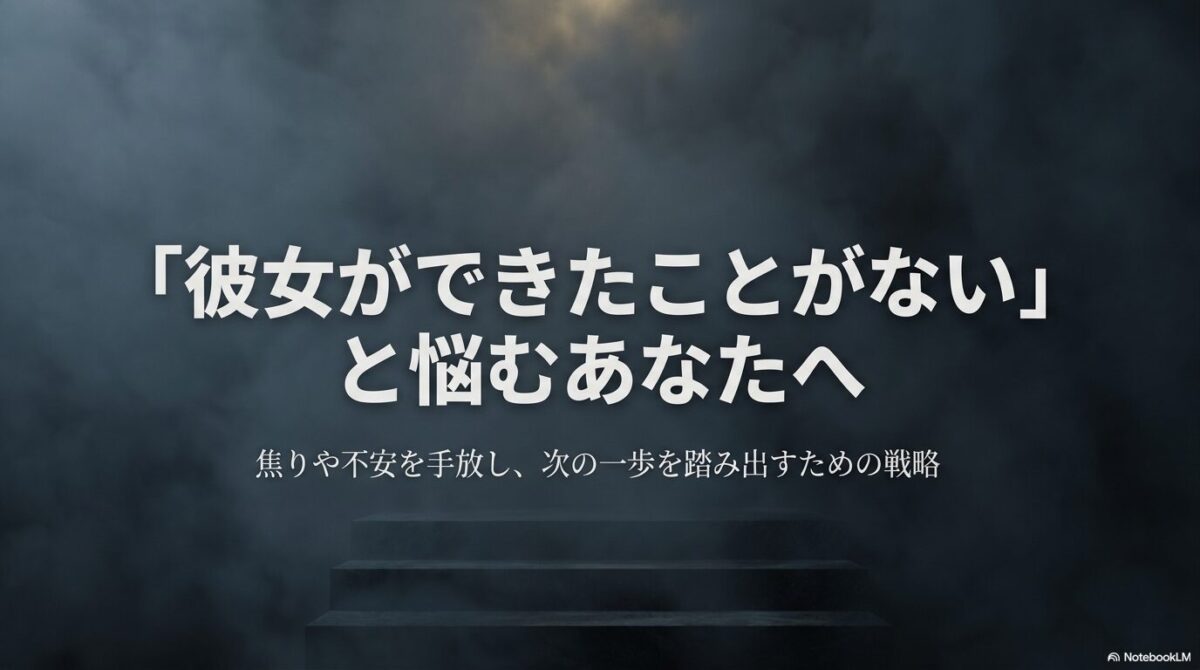 彼女ができたことがないと悩むあなたへ。焦りや不安を手放し、次の一歩を踏み出すための恋愛戦略