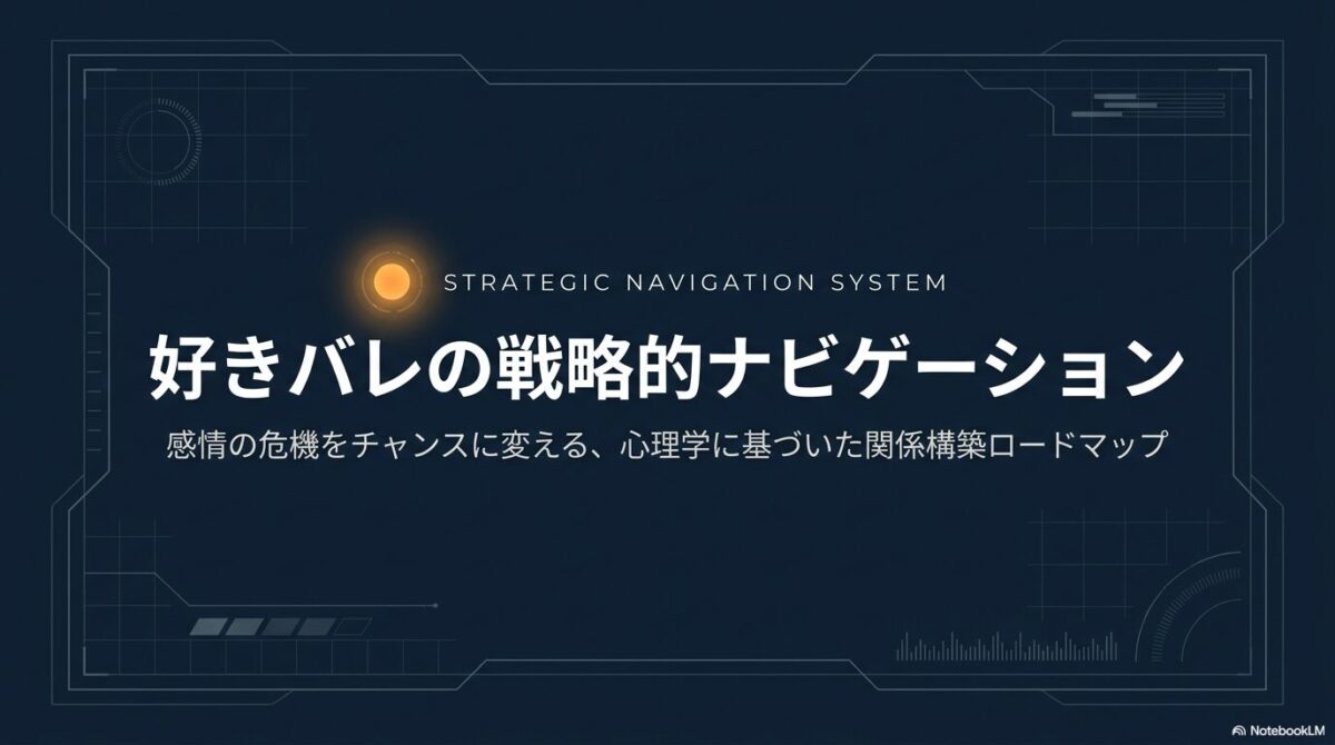 好きバレの戦略的ナビゲーション・関係構築ロードマップ